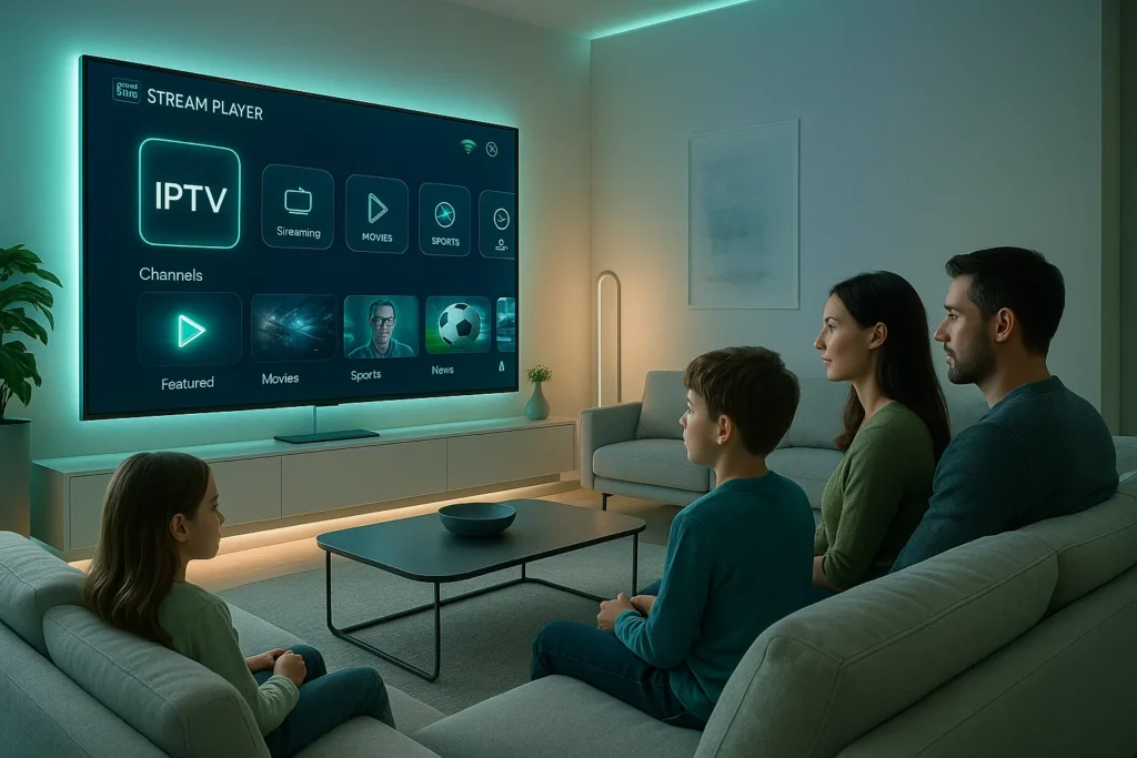 Teste IPTV na TV Samsung