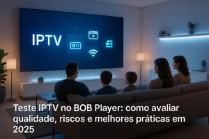 Teste IPTV no BOB Player