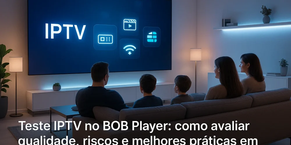 Teste IPTV no BOB Player
